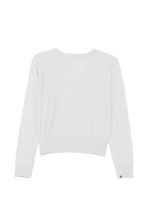 extreme cashmere Nº382 Belle ribbed-trim sweater - Grey