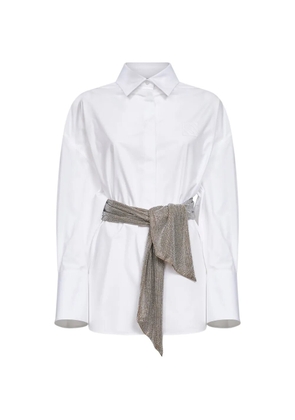 Giuseppe Di Morabito crystal-embellished shirt - White