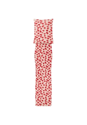 Stella McCartney raspberry-print ruched maxi dress - Pink