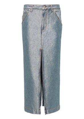 DARKPARK Erika denim midi skirt - Black