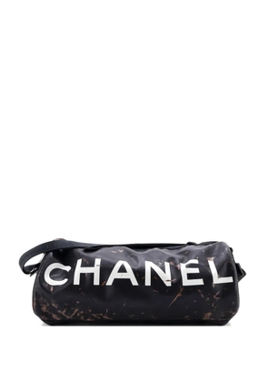 CHANEL Pre-Owned Sport Line Duffle Bag Printed Rubberized Leather Large crossbody bag - Black