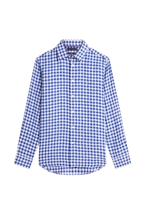 Tommy Hilfiger gingham-check linen shirt - Blue