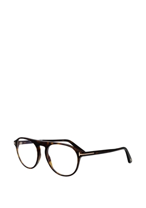 TOM FORD Eyewear tortoiseshell-effect pilot glasses - Brown