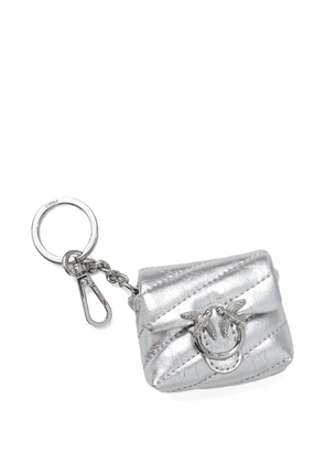PINKO Love Bag Puff AirPods case - Silver