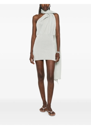 Aya Muse Thea scarf-detail mini dress - Green