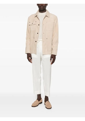 Briglia 1949 drawstring-waist cropped trousers - White