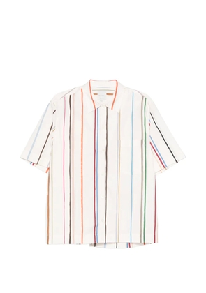 Paul Smith stripe-print short-sleeve shirt - Neutrals