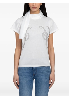 Gimaguas Phoebe stud-embellished T-shirt - White