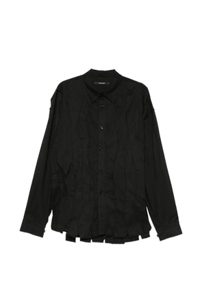 SONGZIO Fragment panelled shirt - Black