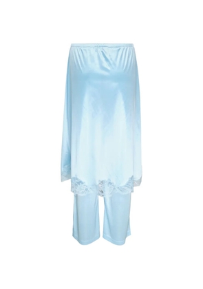 Ashley Williams lingerie-style palazzo pants - Blue