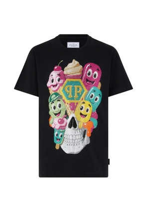 Philipp Plein ice cream skull T-shirt - Black