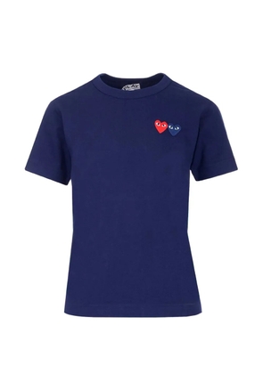 Comme Des Garçons Play heart-patch T-shirt - Blue