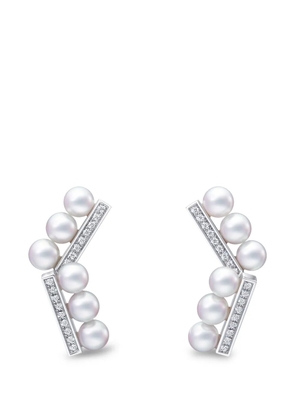 TASAKI Balance Neo pearl and diamond earrings - Silver