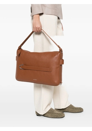 Coccinelle grainy leather shoulder bag - Brown