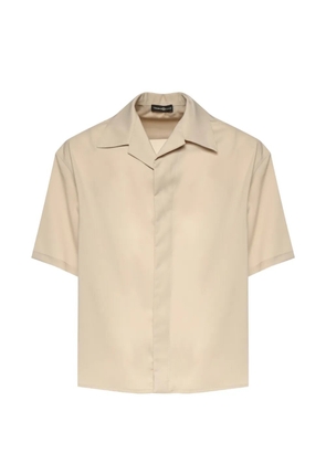 Giuliano Galiano short-sleeve camp-collar shirt - Neutrals