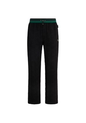Philipp Plein jacquard monogram track pants - Black