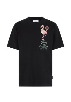 Philipp Plein flamingo graphic round neck T-shirt - Black