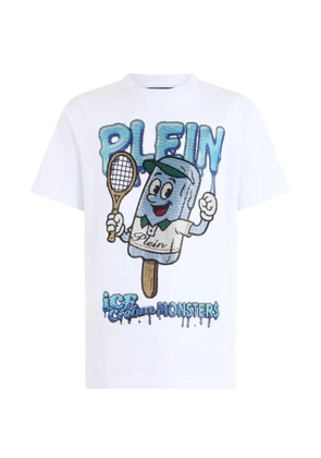 Philipp Plein round neck tennis T-shirt - White