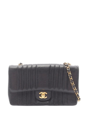 CHANEL Pre-Owned 1991-1994 Medium Caviar Mademoiselle Flap shoulder bag - Black