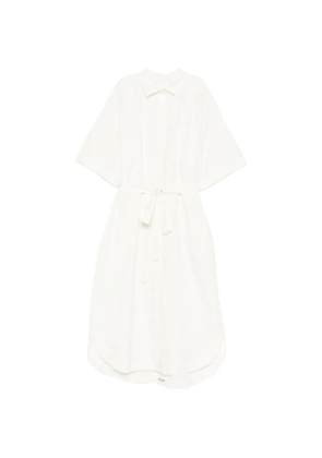 Casey Casey belted button-down dress - White