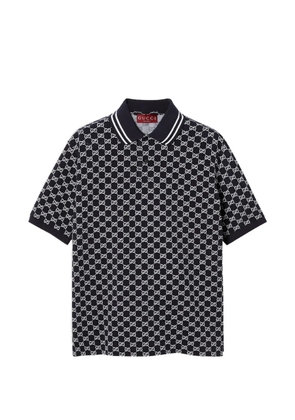 Gucci GG jacquard polo shirt - Black