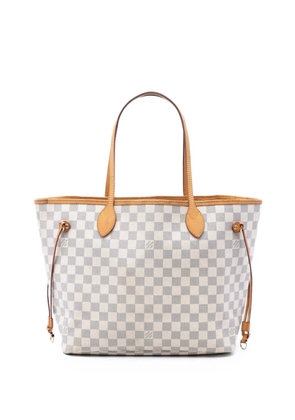Louis Vuitton Pre-Owned 2013 Damier Azur Neverfull MM tote bag - White