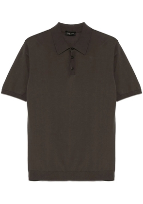 Roberto Collina cotton polo shirt - Brown