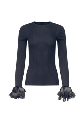 FFORME Nova fringe-trimmed sweater - Black
