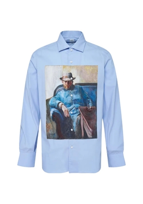 Junya Watanabe MAN Maria Santangelo graphic-print shirt - Blue