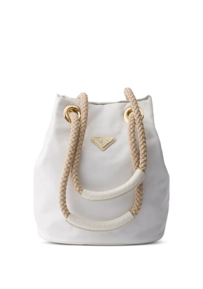 Prada Mariner Re-Nylon small bucket bag - White