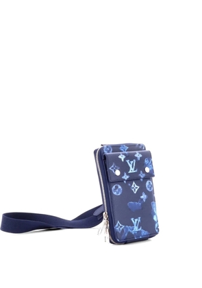 Louis Vuitton Pre-Owned Phone Pouch Limited Edition Monogram Ink Watercolor Leather crossbody bag - Blue