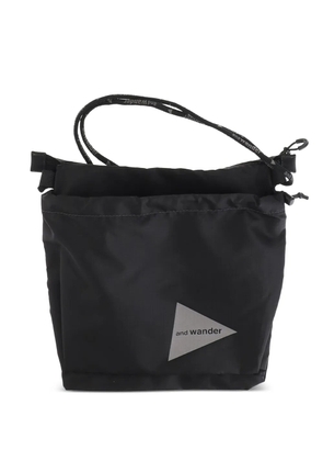 and Wander logo backpack - Black