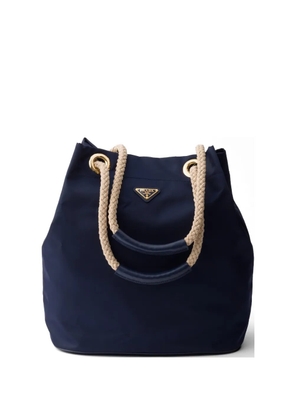 Prada Mariner large Re-Nylon bucket bag - Blue