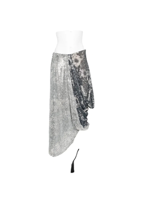 Maison Margiela sequin-embellished floral-print skirt - Grey
