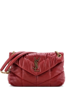 Saint Laurent Pre-Owned Loulou Puffer Shoulder Bag Quilted Leather Small crossbody bag - Red