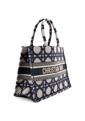 Christian Dior Pre-Owned Book Macrocannage Canvas Medium tote bag - Blue