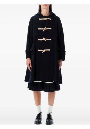 Comme Des Garçons Girl hooded toggle-fastening coat - Blue