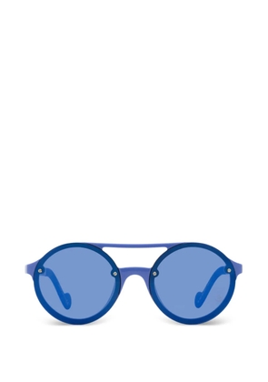 Moncler Eyewear rimless round-frame sunglasses - Blue