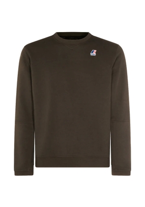 K-Way logo-patch sweater - Brown