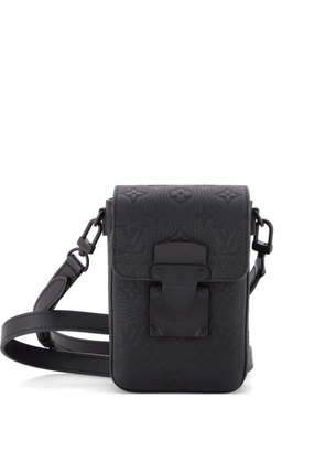 Louis Vuitton Pre-Owned S Lock Vertical Wearable Wallet Monogram Taurillon Leather crossbody bag - Black