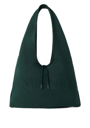 Sunnei Multitasking Sweatbag embossed shoulder Bag - Green