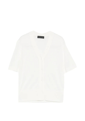Le Petit Pulle V-neck cardigan - White