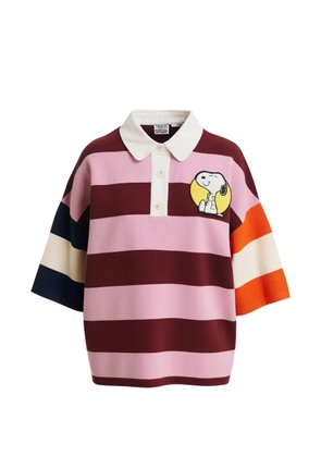 Essentiel Antwerp x Peanuts Snoppy-patch polo top - Brown
