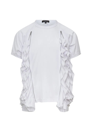 Comme des Garçons Homme Plus Waterfall ruffled T-shirt - White