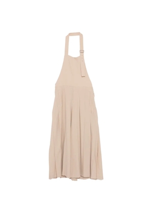 Comme des Garçons Homme Plus buckled pleated trousers - Neutrals