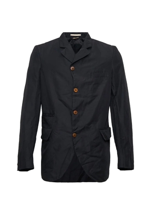 Comme des Garçons Homme Plus garment-dyed single-breasted jacket - Black