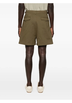 FOUND pleated cargo shorts - Green