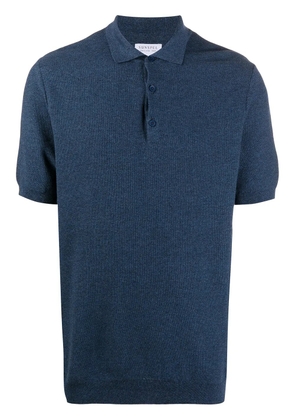 Sunspel textured polo shirt - Blue