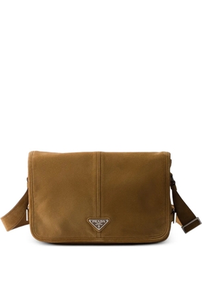 Prada suede shoulder bag - Brown