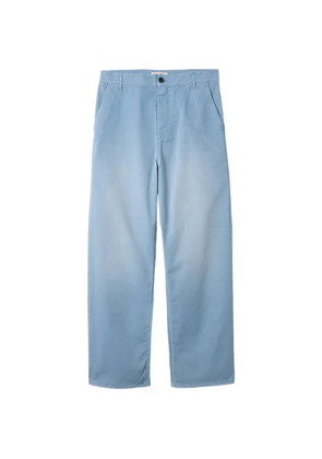 Miu Miu garment-dyed twill pants - Blue
